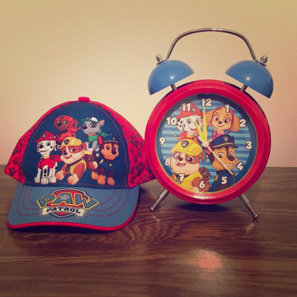 Paw Patrol youth Hat 🧢 and Clock ⏰ Bundle